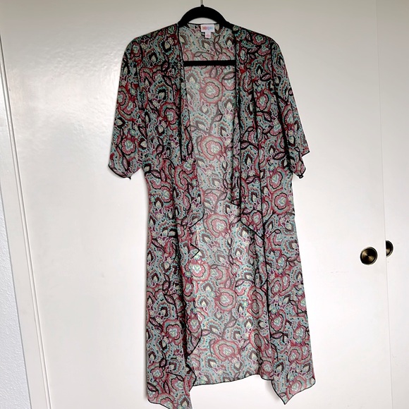 Lularoe Shirley Kimono - Sheer Paisley design • Size Small, Like New - Picture 1 of 5